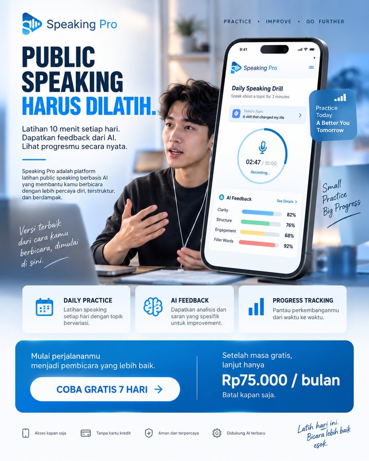 Speaking Pro: AI Public Speaking Training Tools